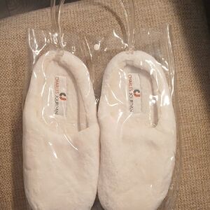Charles Jourdan Men's Slippers White